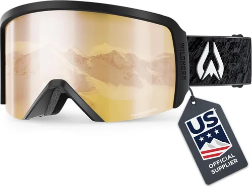 Miniatura 12 de Wildhorn Cristo - Gafas de esquí para hombre y mujer, 100% UV, antivaho OTG, gafas de snowboard, proveedor oficial del equipo de esquí de EE. UU.