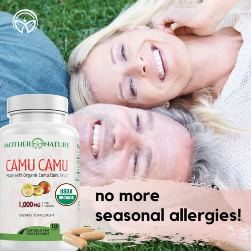 Miniatura 8 de Cápsulas Mother Nature Organics Camu Berry – Repleto de vitamina C natural y antioxidantes crudos – Refuerzo inmunológico y antienvejecimiento