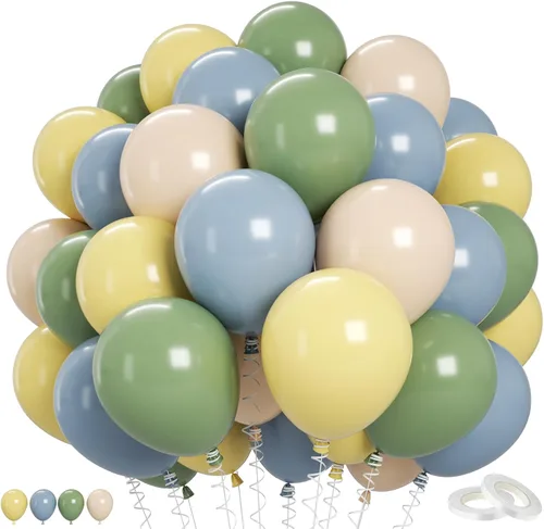 Miniatura 9 de Set de globos de albaricoque, 60 unidades de globos de albaricoque dorado y blanco, globos de látex de albaricoque desnudo de 12 pulgadas, globos