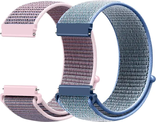 Miniatura 39 de Correas deportivas de nailon de 0.709 in de liberación rápida compatibles con Garmin Venu 4 1.614 in/3S 1.614 in/Venu 2S/Vivoactive 4S/Vivomove