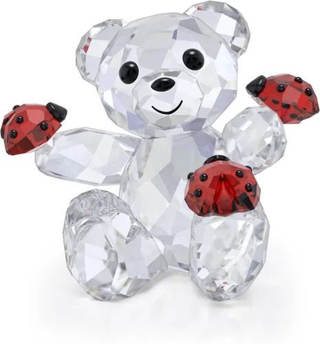 Miniatura 7 de SWAROVSKI Kris Bears Forget Me Not, cristal transparente de Swarovski con detalles azules y amarillos, parte de la colección Swarovski Kris Bears