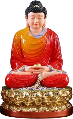 UNNS Decoración decorativa de oficina de ídolo de Buda en meditación, decoración de Feng Shui, atractiva decoración de Buda sereno para tu hogar u