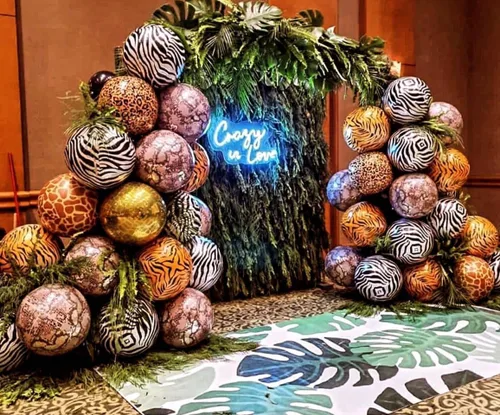 Miniatura 5 de Globos de Jirafa, Elefante, Vida Silvestre, Elefante, Mono, León, Jirafa, Leopardo en Forma de Globos para Decoraciones de Cumpleaños Infantiles