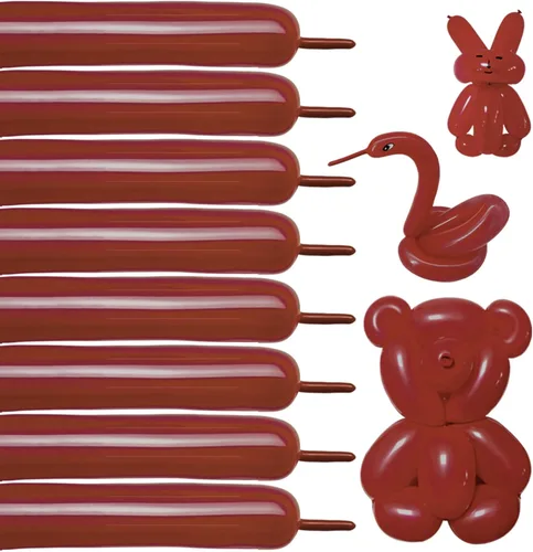 Miniatura 22 de Globos negros de 260 globos negros de látex grueso de 260q para modelo animal, 100 globos largos giratorios para regalos de Navidad de Halloween