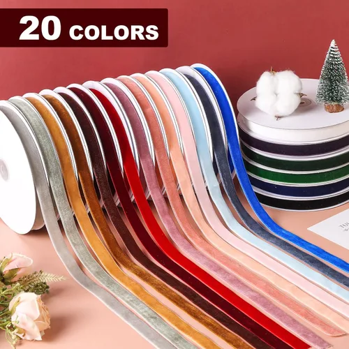 Miniatura 3 de Cinta de terciopelo negro de 1-1/2 pulgadas x 20 yardas, ideal para envolver regalos, lazos para el pelo, Navidad, decoración de fiesta de boda
