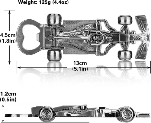Miniatura 7 de Regalos de autos de carreras para hombres y mujeres, abrebotellas de coche de carreras, regalos únicos de carreras para hombres, él, papá, novio