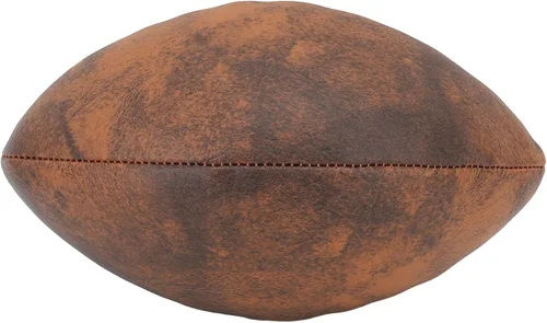 Miniatura 9 de GOTOTOP Entrenamiento Fútbol Tamaño 9 Rugby Pelota PU Agarre Cómodo Diseño Vintage Fútbol Deportivo para Partido de Juego