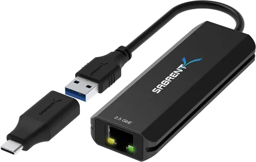 Miniatura 8 de SABRENT Adaptador USB4 a 10 Gigabit Ethernet – Adaptador de Red USB-C a 10GbE para USB4/Thunderbolt 3/4, Carcasa de Aluminio, Alimentado por Bus