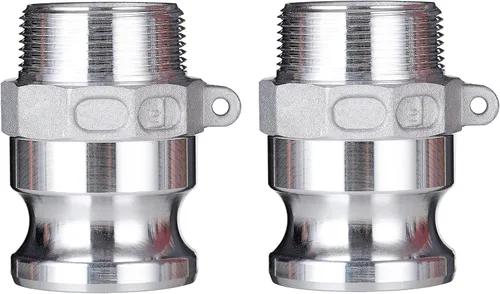 Miniatura 11 de Accesorios de bloqueo de leva global de aluminio Tipo F Cam & Groove Hose Fittings, acoplamiento Camlock de 1.5 pulgadas, enchufe de 1.5 pulgadas x