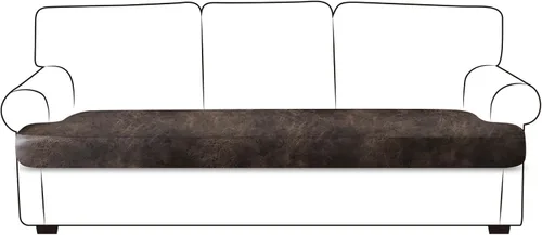 Miniatura 93 de ANARACHON Fundas de cojín de sofá con aspecto de cuero, juego de fundas de asiento de sofá, protector de muebles para sillón seccional, sofá biplaza