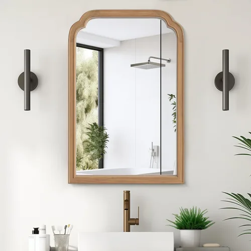 Miniatura 43 de WallBeyond Espejo de longitud completa para montar en la pared, 65 x 22 pulgadas, espejo de suelo con marco de madera rústica, espejo grande