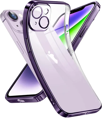 Miniatura 79 de Supdeal Funda transparente para iPhone 12 Pro, no amarillea, protección de cámara, probada en caídas de grado militar, transparente, a prueba de Azul