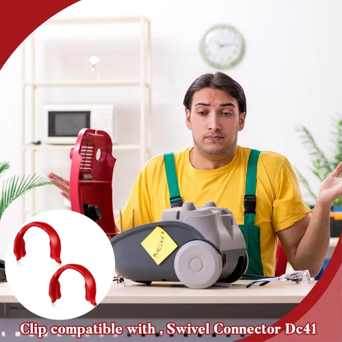 Miniatura 6 de Tondiamo 2 unids giratorio C Clip conector de vacío giratorio C abrazadera Dc41 Clip conector rojo piezas de repuesto de vacío extensión de vacío C