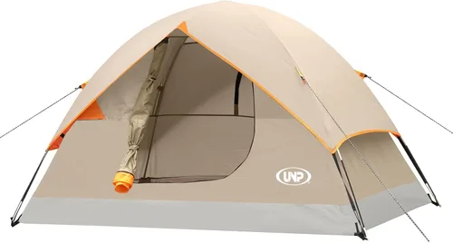 Miniatura 15 de UNP Tienda de campaña de cúpula de 6 personas para 4 estaciones, fácil de montar para acampar y senderismo, ligera y portátil, verde