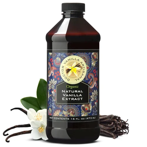 Miniatura 11 de Vainilla Natural Orgánica Sin Alcohol, Para Hornear, Bebidas Dulces Y Más, Elaborada Artesanalmente Con Vainas De Vainilla Bourbon De Madagascar