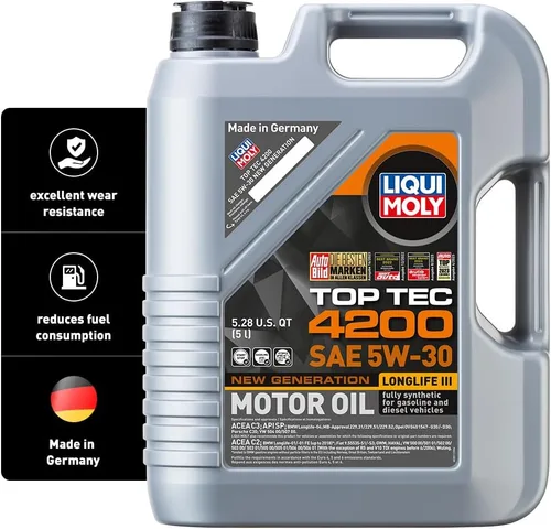 Aceite sintético para motor de la marca Liqui Moly, con tecnología 4200 5W-30