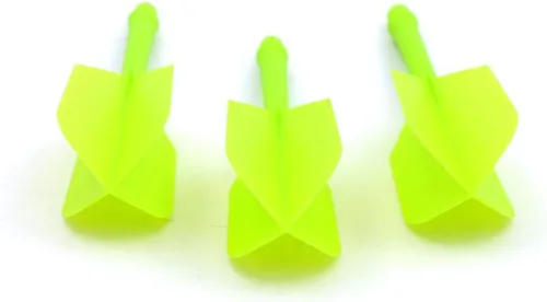 Miniatura 5 de CUESOUL ROST - Astil y plumas de dardos integrados de forma media y delgada, juego de 3 piezas Verde