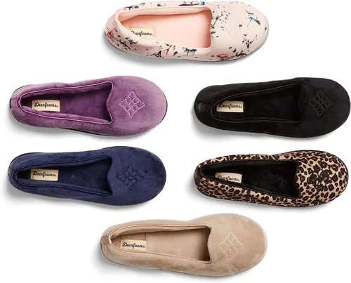 Miniatura 4 de Dearfoams - Rebecca Chenille cerrado espalda con pantuflas anchas