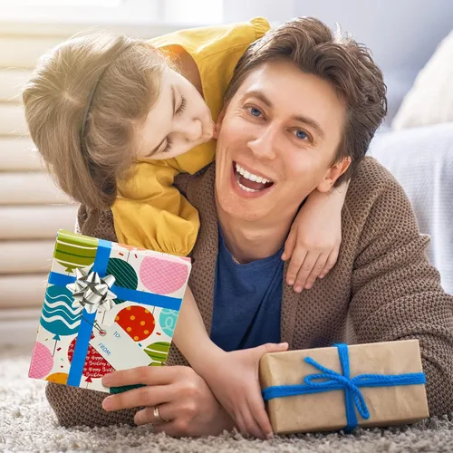 Miniatura 3 de Caja para tarjetas de regalo de 12 piezas, regalo de feliz cumpleaños, tarjetero de felicitación, regalos de cumpleaños, con 12 lazos de envoltura