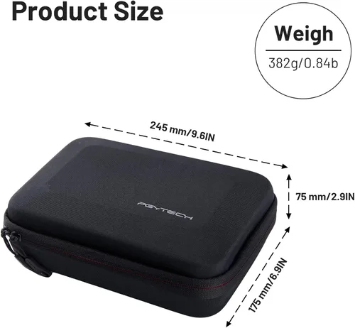 Miniatura 5 de PGYTECH Estuche de transporte para cámara, bolsa de almacenamiento, carcasa rígida a prueba de salpicaduras para OSMO Action 6/5 Pro/Pocket 4/3/Xtra