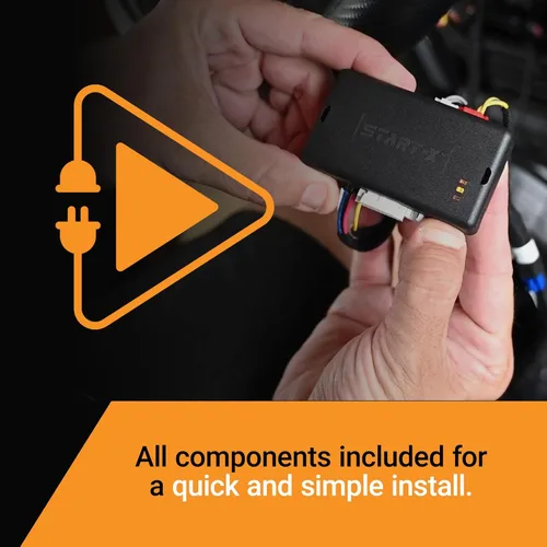 Miniatura 4 de Start-X Kit de arranque remoto para vehículos Jeep Cherokee (2014, 2015, 2016, 2017, 2018) Encendido con llave Instalación Plug & Play Bloqueo