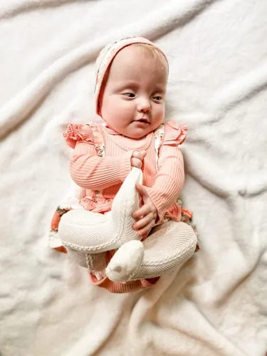 Miniatura 50 de Unutiylo Ropa de bebé recién nacida prematura con tirantes, traje de otoño e invierno, traje de manga larga con volantes