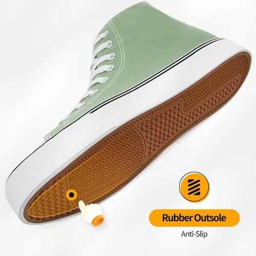 Miniatura 40 de ZGR Tenis de lona para hombre, con cordones, clásicos, casuales, para caminar