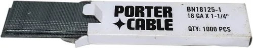PORTER-CABLE BN18125-1 Clavo Brad de calibre 18 de 1-14 pulgadas (1000 por caja)