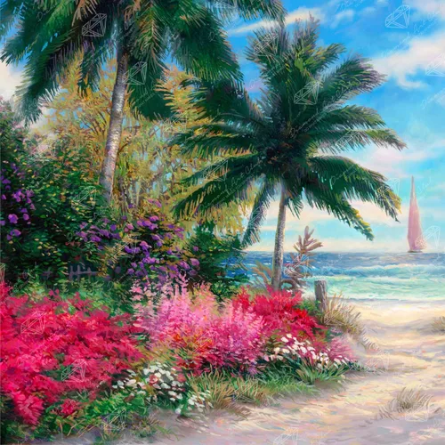Miniatura 32 de DIAMOND ART CLUB - Juego de pintura con diamantes, lienzo de “Otoño en Leavenworth”, lienzo redondo 5D para principiantes, divertidas manualidades