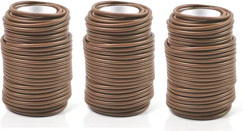 Miniatura 19 de Decoroca Lazos suaves para plantas de apoyo, alambre reutilizable impermeable de 65.6 pies, giro de jardín de 0.138 in, para plantas de interior y 1