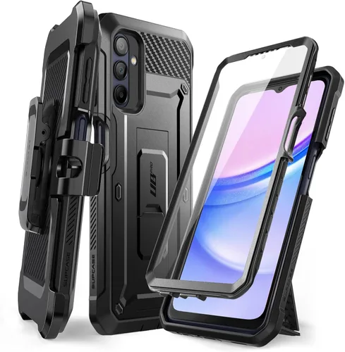 SUPCASE Funda para Samsung Galaxy A16 con protector de pantalla (Unicorn Beetle Pro), [soporte integrado y clip para cinturón] [protección de grado