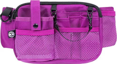 Miniatura 19 de First Lifesaver Riñonera para enfermera con múltiples compartimentos y soporte de cinta para enfermeras y estudiantes de enfermería, Negro