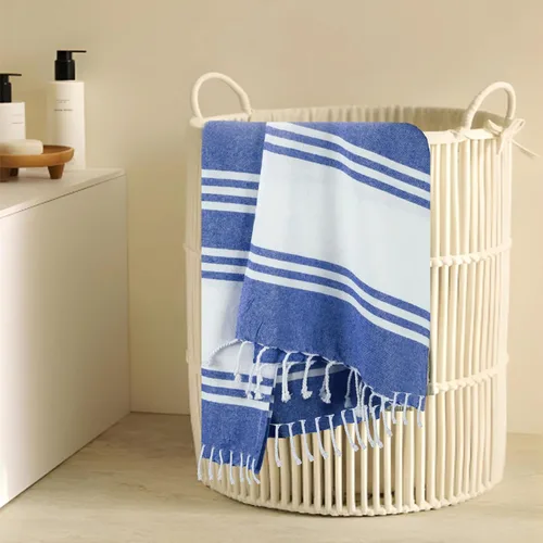 Miniatura 7 de Goroly Home Toalla de playa peshtemal turca de algodón, extra grande, fina de secado rápido, sin arena, toalla de piscina y natación, manta de baño