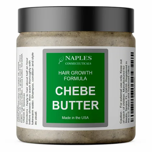 Chebe - Mantequilla para el cabello con polvo Chebe acondicionador para el crecimiento del cabello, suero natural, fortalecimiento para todo tipo de