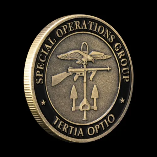 Miniatura 4 de 1 unids CIA Special Operations Group Tertia Optio Challenge Moneda Premio Graduado Regalo Coleccionable Medalla Monedas
