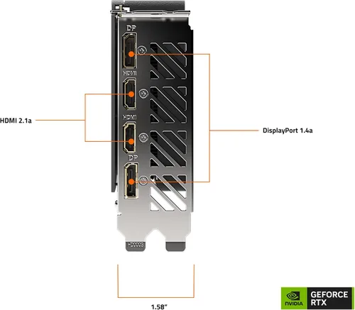 Miniatura 9 de GIGABYTE - Tarjeta gráfica GeForce RTX 4060 Eagle OC 8G, 3 ventiladores WINDFORCE, 8 GB 128 bits GDDR6, tarjeta de video GV-N4060EAGLE OC-8GD