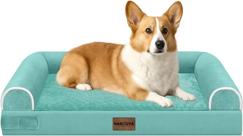 Miniatura 117 de Cama ortopédica lavable para perros medianos y grandes: cama con cojines de apoyo para perros medianos y grandes, cama impermeable de espuma tipo