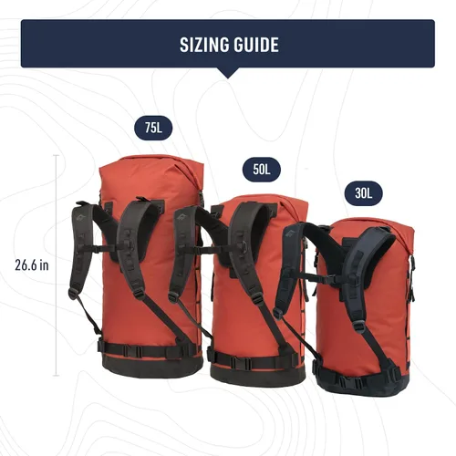 Miniatura 7 de Sea to Summit Big River Dry Mochila con arnés ajustable, 30 litros, color negro azabache