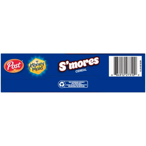 Miniatura 9 de Honey Maid S'mores Cereal para el desayuno, cuadrados de maíz y trigo endulzados, aperitivos crujientes para la mañana, caja de 12.25 onzas