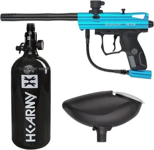 Miniatura 3 de Kit de pistola para paintball Action Village Kingman Spyder Victor Entry (Azul brillante)