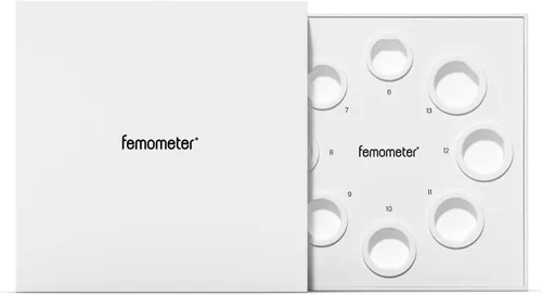 Miniatura 10 de Anillo inteligente femometer Gen2 de cerámica Monitoreo del sueño, frecuencia cardíaca y ciclo con suscripción gratuita Rastreador de salud