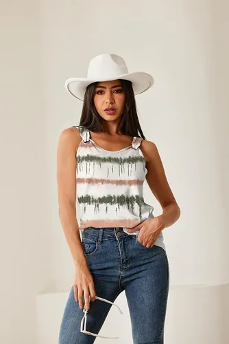 Miniatura 4 de Lindas camisetas de verano para mujer, estilo casual, sin mangas, ajuste holgado, cuello redondo, con anillo en O