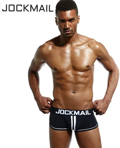 Miniatura 4 de JOCKMAIL Hombres Open Back Ropa interior Hombres Boxer Shorts Algodón Backless Boxer