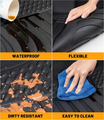 Miniatura 6 de Alfombrillas para Piso de Automóvil de Repuesto para Honda Accord 2008-2012 (Solo para Sedán) Protección para Todo Clima Ajuste a Medida Alfombras