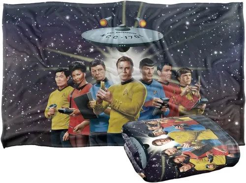 Miniatura 11 de Star Trek Among The Stars - Manta con licencia oficial de tacto sedoso, súper suave, 36 x 58 pulgadas