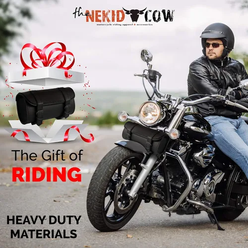 Miniatura 6 de The Nekid Cow bolsa para horquillas de motocicleta (con 3 correas)