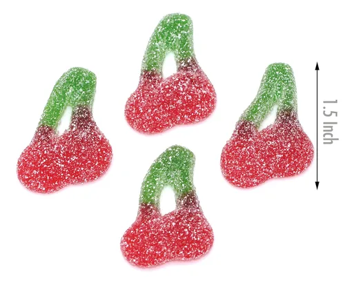 Miniatura 4 de Caramelos de gomitas de cerezas gemelas ácidas, 2.2 libras