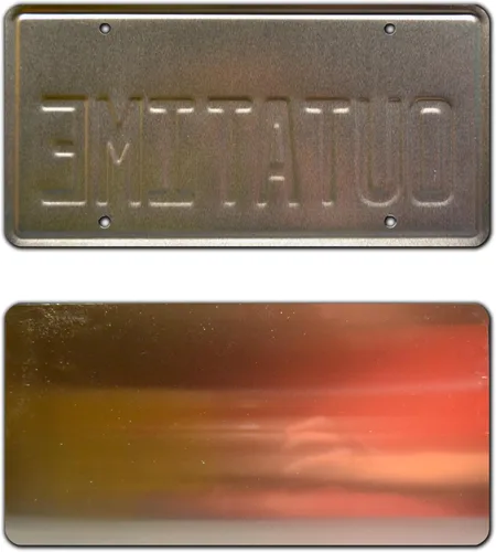 Miniatura 2 de Armazón para placa Back to the Future / Delorean / OUTATIME de metal