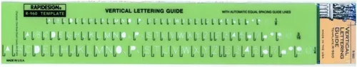 Miniatura 8 de Plantilla de letras y números verticales góticos, tamaño de 1 pulgada, 1 cada uno (R918)