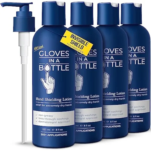 Miniatura 15 de Gloves in a Bottle Loción protectora para piel seca con picazón, sin grasa y sin perfume, 8 onzas líquidas, paquete de 2 8 oz
